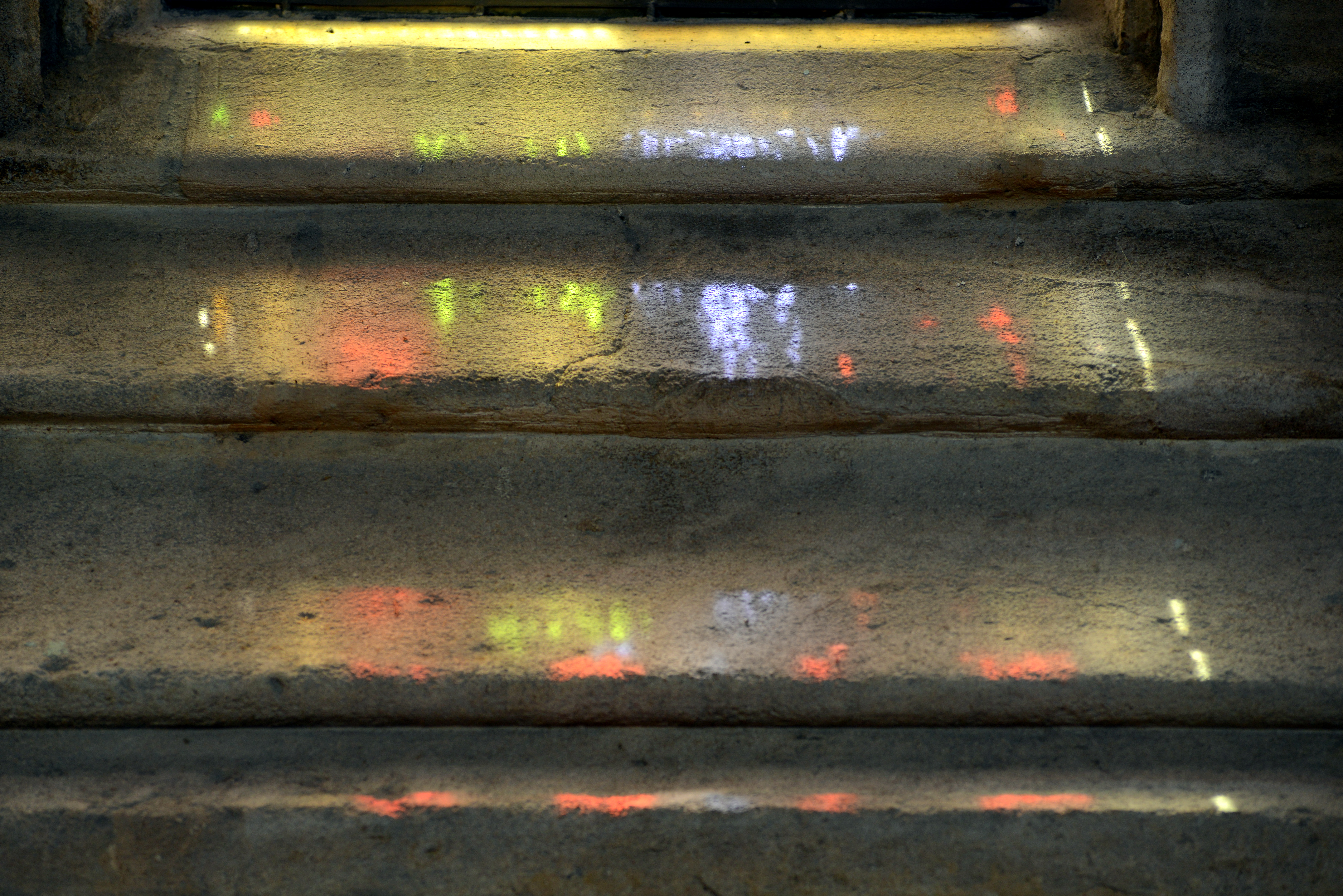illuminated steps