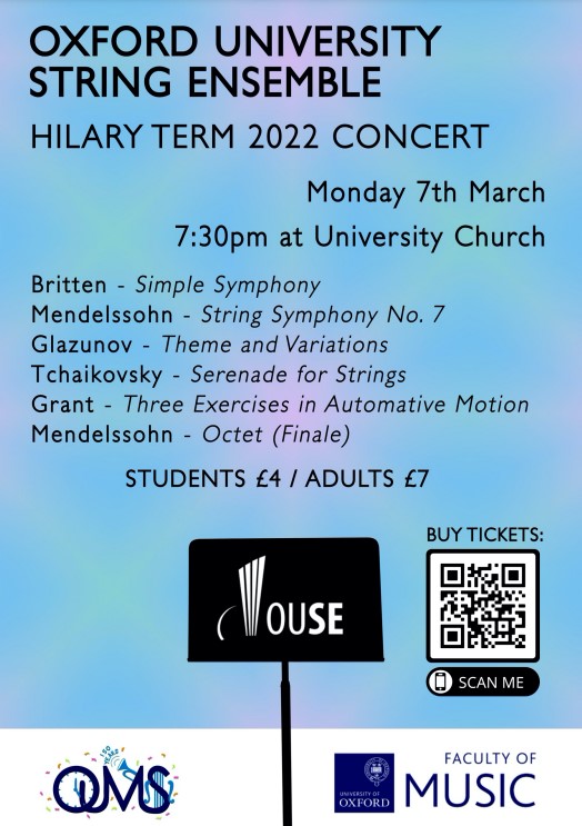 Oxford University String Ensemble March 2022