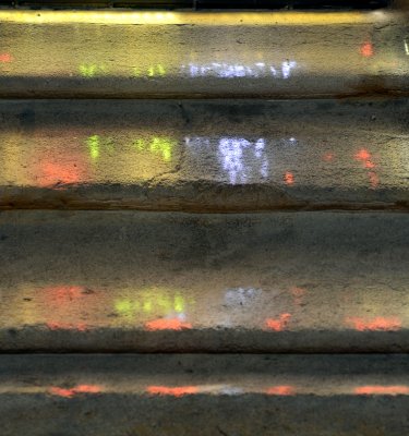 illuminated steps