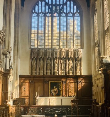 chancel in sunlight