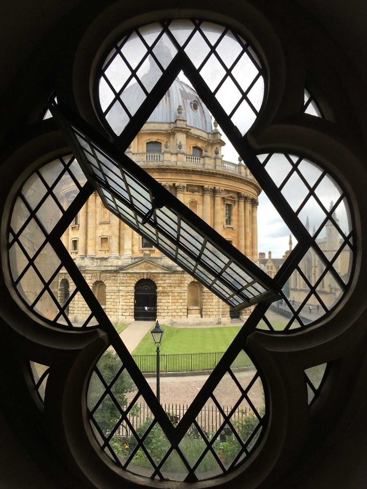 Radcliffe Camera through a window